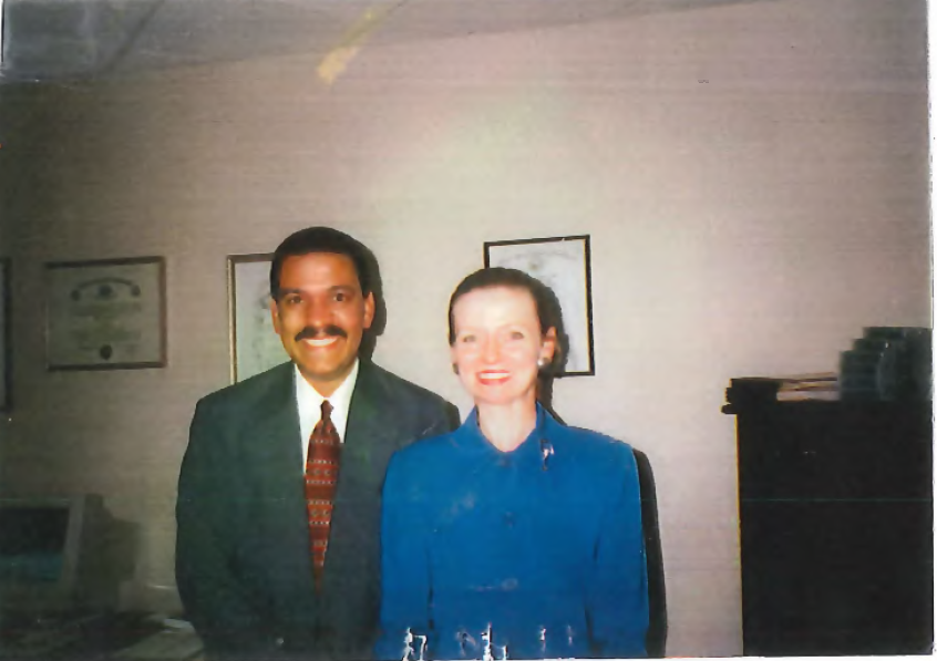 Charles K. Grant and his legal assistant, Deborah